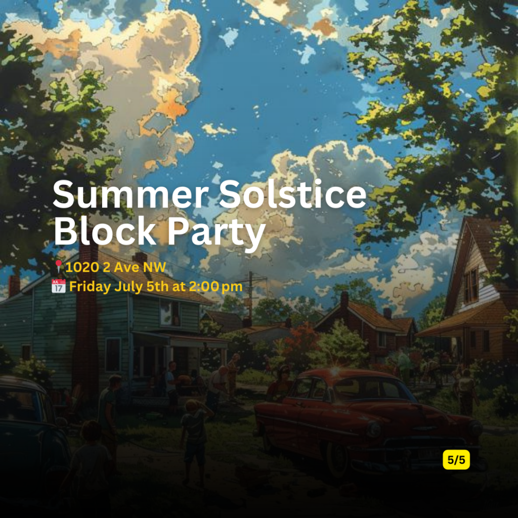 summer solstice block party calgary