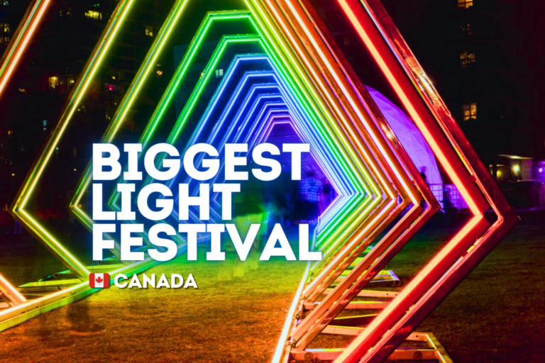 the biggest light art festival, nightlight, canada