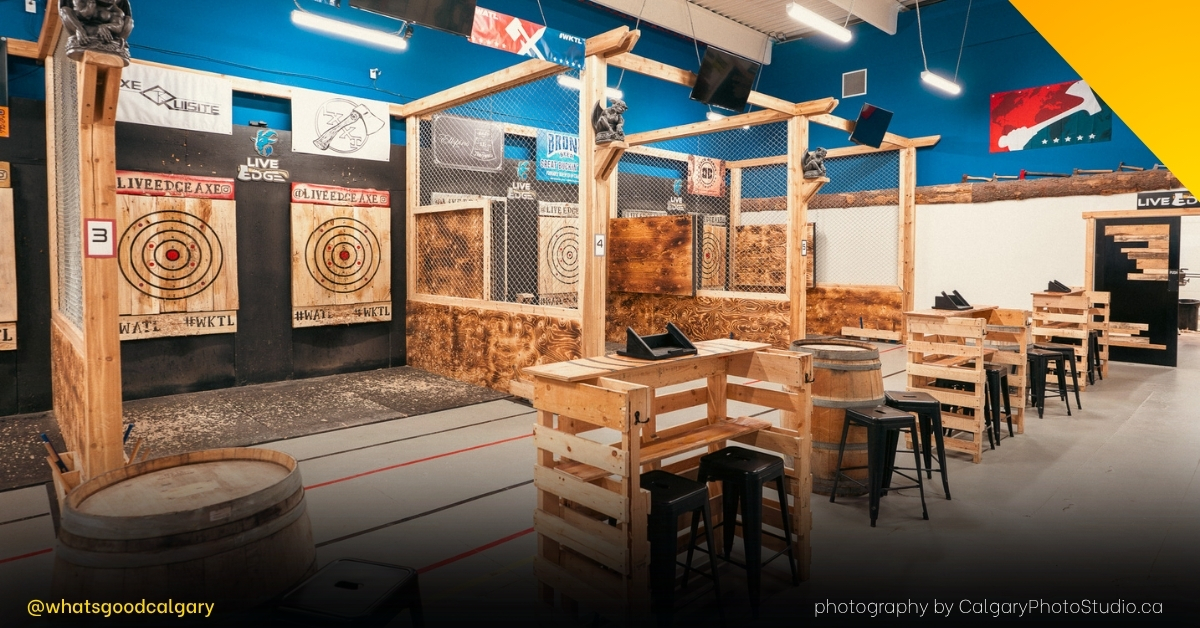 live edge axe throwing