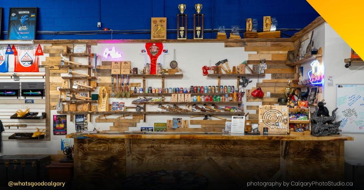 live edge axe throwing
