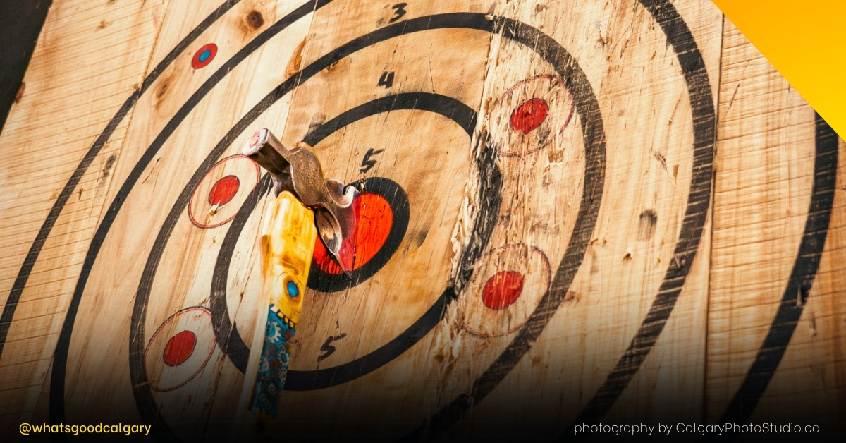 live edge axe throwing